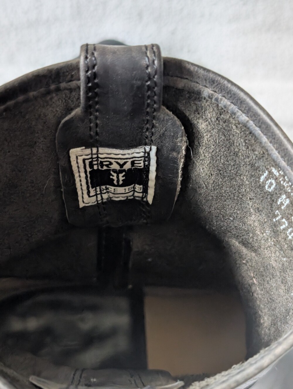 Frye Black Leather Harness Boot Women's Size 10 - Picture 2 of 4